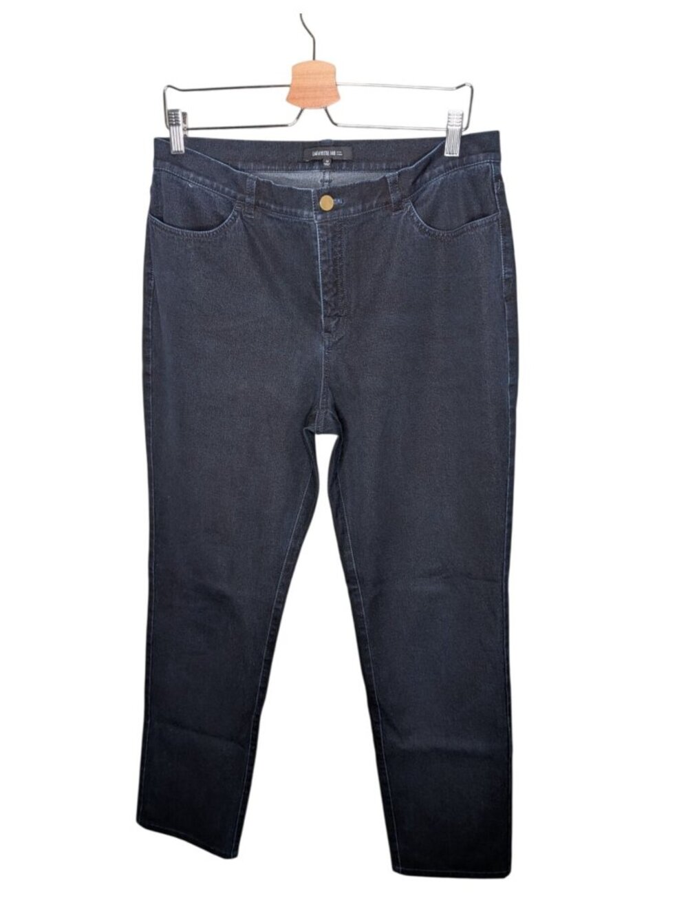 Lafayette 148 Womens Dark Wash Slim Fit Stretch Denim Jeans Size 12
